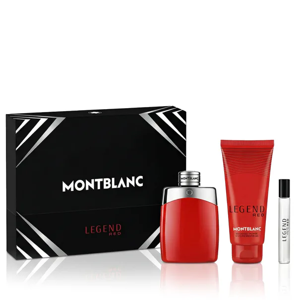 montblanc legend red woda perfumowana 100 ml   zestaw  
