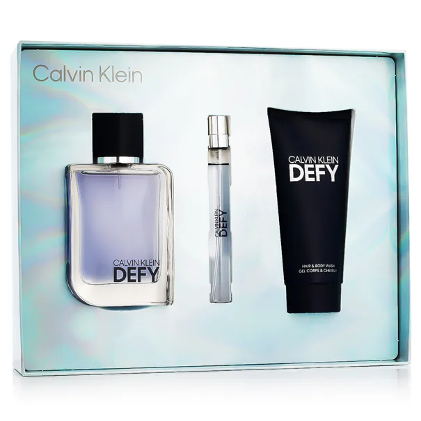 calvin klein defy woda toaletowa 100 ml   zestaw  