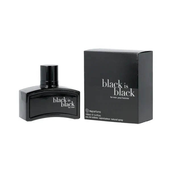 nu parfums black is black for men