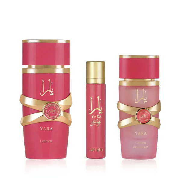 lattafa yara candy woda perfumowana 100 ml   zestaw  
